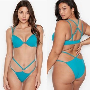 RARE NEW Victoria Secret Brazilian Strappy Sexy Bikini sz 36C/L